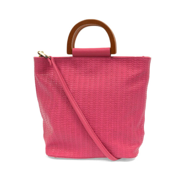 JOY SUSAN WOVEN WOOD HANDLE TOTE - Image 4