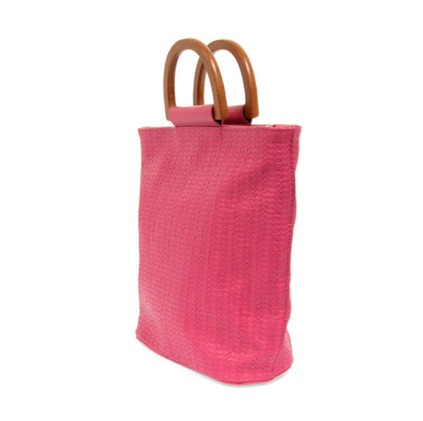 JOY SUSAN WOVEN WOOD HANDLE TOTE - Image 6