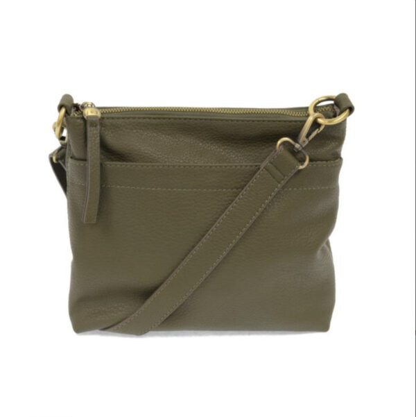 JOY SUSAN LAYLA TOP ZIP CROSS BODY - OLIVE