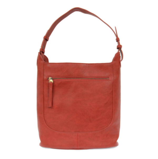 JOY SUSAN ADELE LARGE BUCKET BAG - SCARLET - Image 2