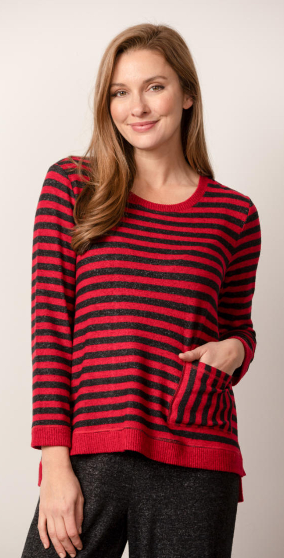 SUPER SOFT STRIPE PULLOVER SWEATER - 6th Street Fashions & Footwear ...