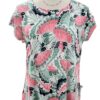 SOUTHERN LADY CAP SLEEVE BUTTERFLY PRINT TOP - Image 4