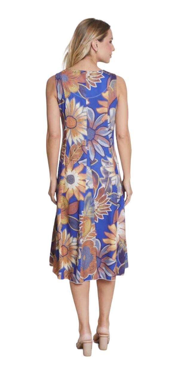 MULTIPLES PRINT SCOOP NECK TANK DRESS - Image 2