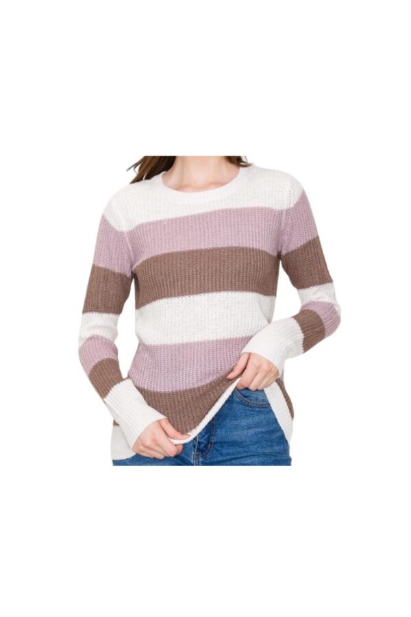 STACCATO SUPER SOFT COLOR BLOCK CREWNECK