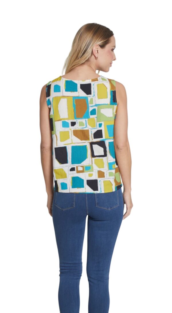 MULTIPLES JEWEL NECK PRINT TANK - Image 3