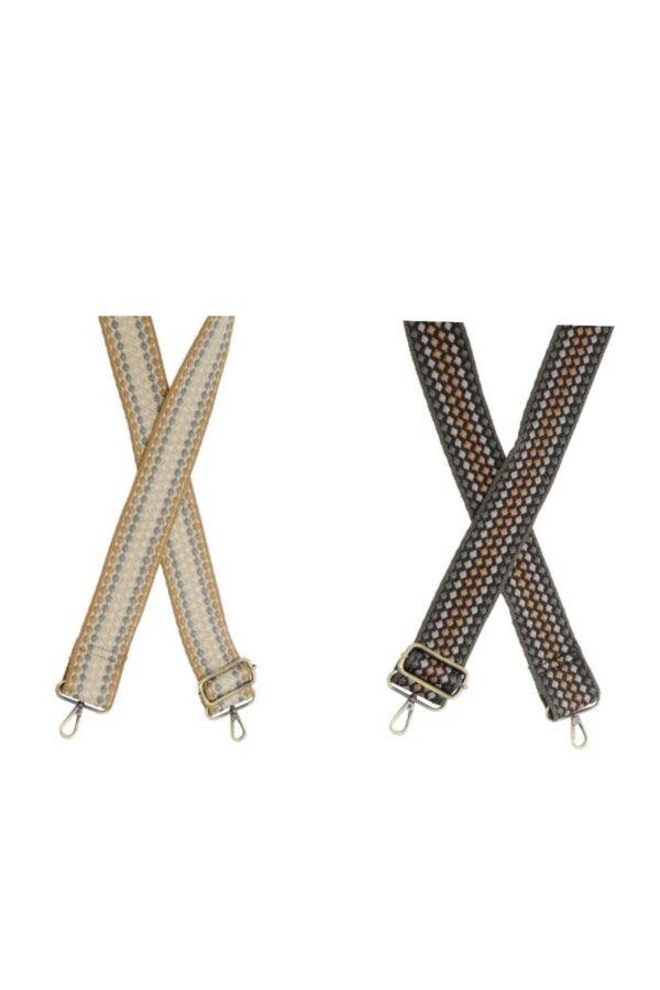 JOY SUSAN 2"DOTTED STRIPE GUITAR STRAP