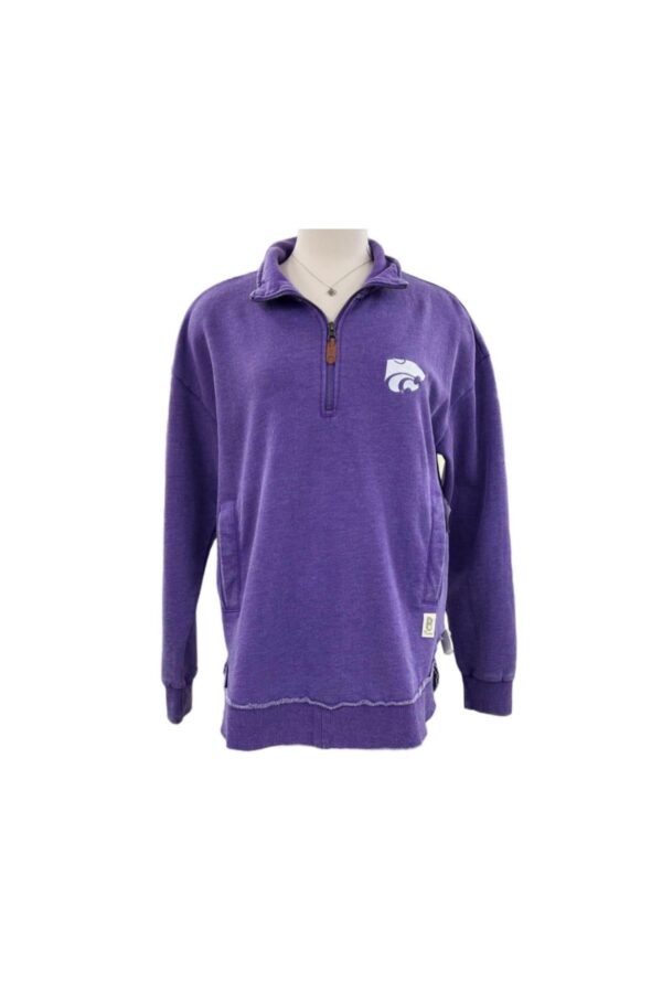 PRESSBOX APPAREL 1/4 ZIP MOCK NECK VINTAGE FLEECE