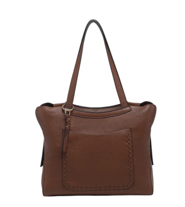 JEN & CO HUNTER POCKET FRONT DISTRESSED TOTE - Image 5