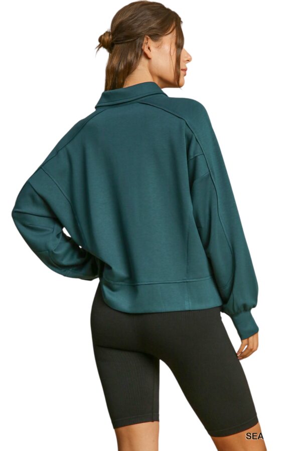 UMGEE NEO KNIT LOOSE FIT LONG SLEEVE POLO - Image 5