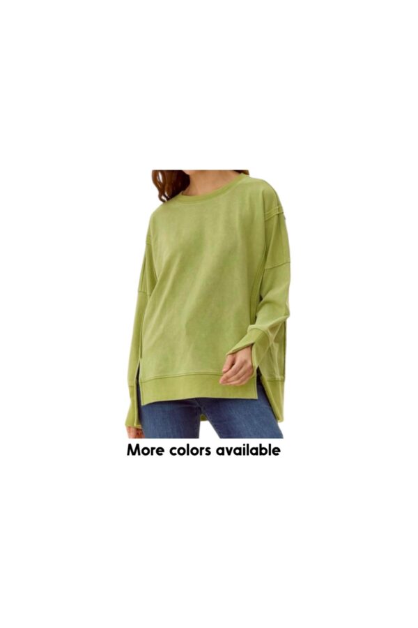 JODIFL MINERAL WASH LOOSE FIT SWEATSHIRT