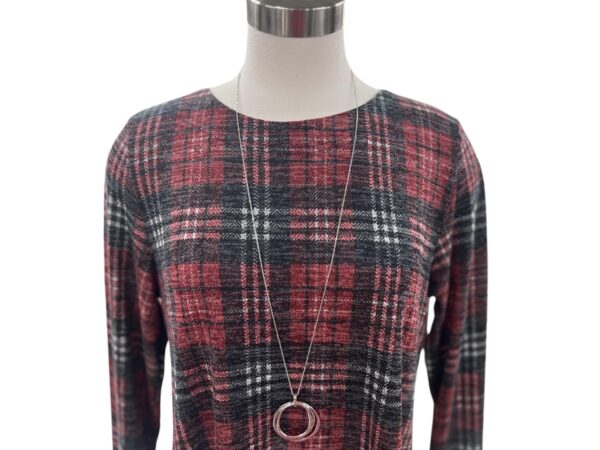 SOUTHERN LADY LIGHT WEIGHT PLAID SWEATER - Image 9