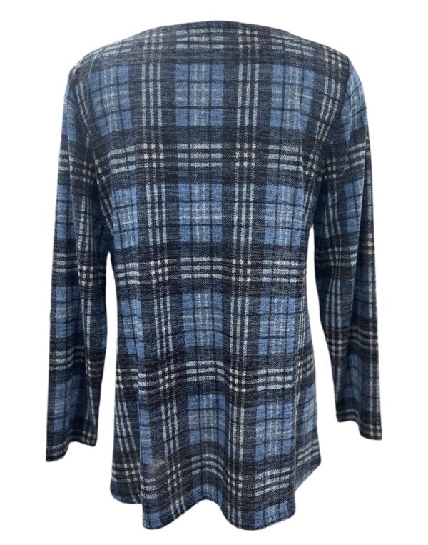 SOUTHERN LADY LIGHT WEIGHT PLAID SWEATER - Image 4