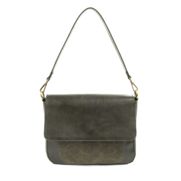 JOY SUSAN SUEDE TRIM CONVERTIBLE SHOULDER BAG - Image 4