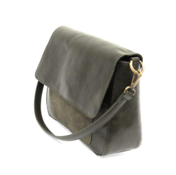 JOY SUSAN SUEDE TRIM CONVERTIBLE SHOULDER BAG - Image 5