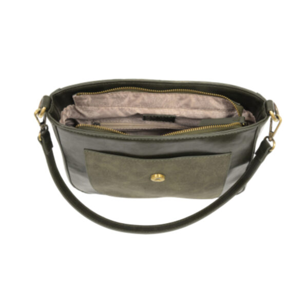 JOY SUSAN SUEDE TRIM CONVERTIBLE SHOULDER BAG - Image 7