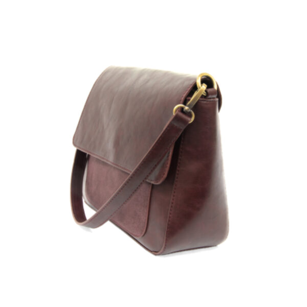 JOY SUSAN SUEDE TRIM CONVERTIBLE SHOULDER BAG - Image 9