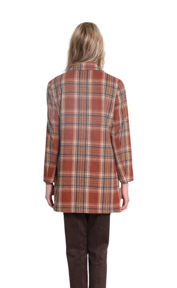 MULTIPLES CINNAMON PLAID LINED JACKET - Image 4