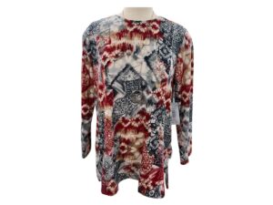 SOUTHERN LADY LIGHT WEIGHT PRINT SWEATER