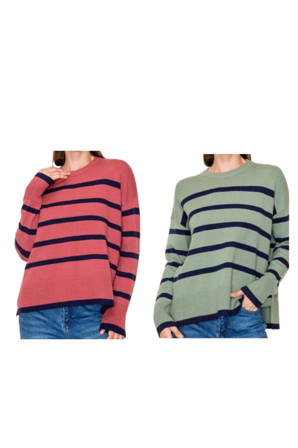 STACCATO SUPER SOFT STRIPED PULLOVER