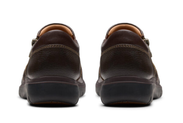 CLARKS CERTINA PURE DARK BROWN LEATHER - Image 4