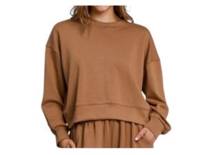 UMGEE LUXE KNIT WAIST LENGTH CREWNECK