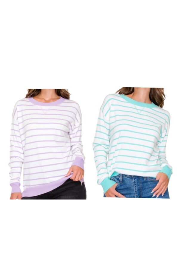 STACCATO SUPER SOFT STRIPED PULLOVER