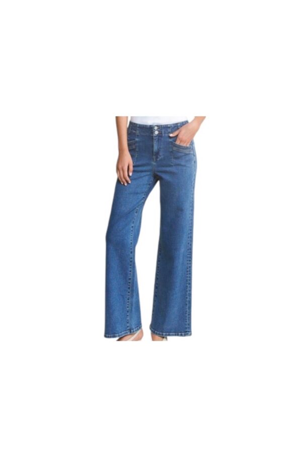 MICA DENIM HIGH RISE WIDE LEG JEAN