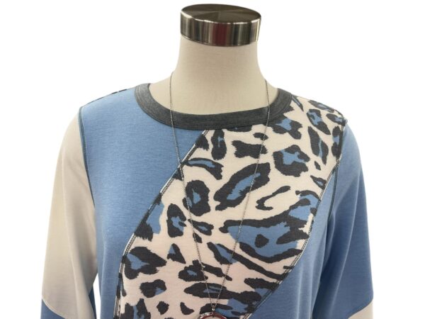 MULTIPLES PRINT/SOLID COLOR BLOCK TOP - Image 5