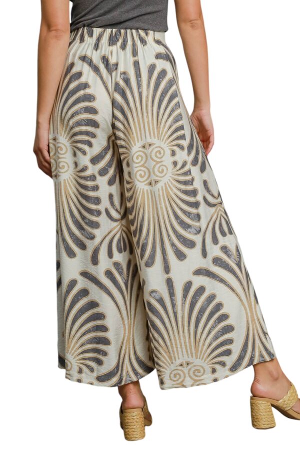 UMGEE WOVEN PRINT WIDE LEG SKIRT PANT - Image 6