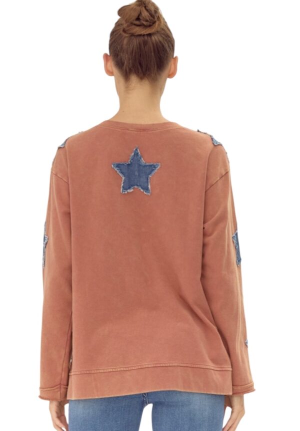 JODIFL MINERAL WASH STAR SWEATSHIRT - Image 3