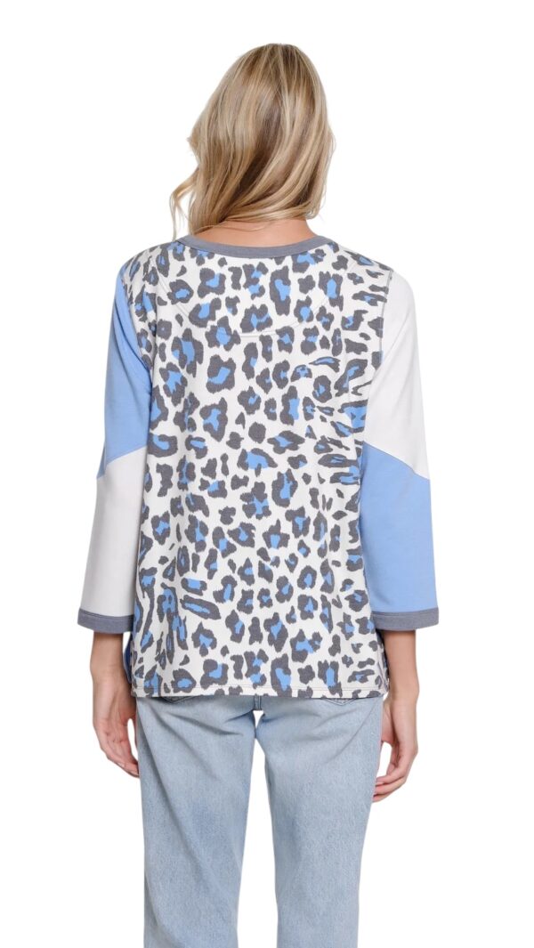 MULTIPLES PRINT/SOLID COLOR BLOCK TOP - Image 3