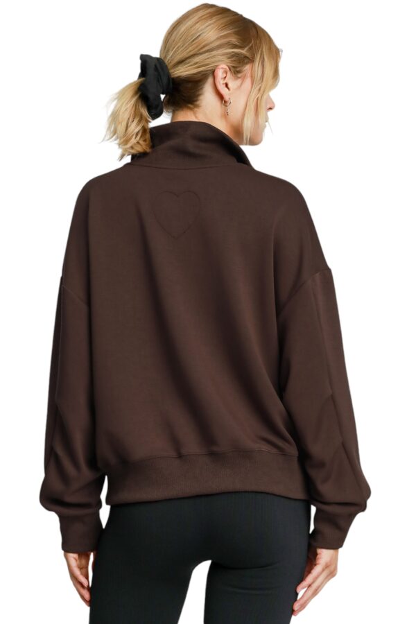 UMGEE LUXE KNIT HALF ZIP TOP - Image 2