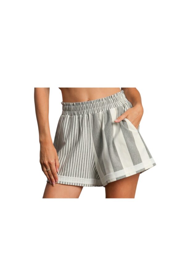 UMGEE KNIT MIXED STRIPE SHORTS