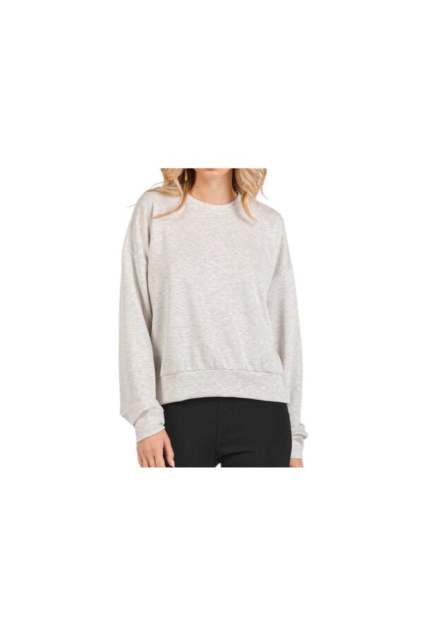 MITTOSHOP ULTRA SOFT CREW NECK LONG SLEEVE TOP