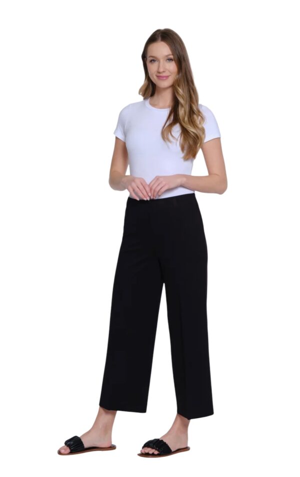 MULTIPLES ELASTIC NO WAIST WIDE LEG CROP - Image 12