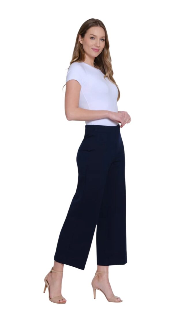 MULTIPLES ELASTIC NO WAIST WIDE LEG CROP - Image 9