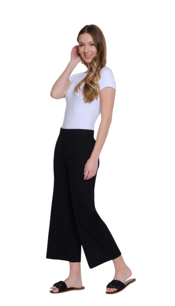 MULTIPLES ELASTIC NO WAIST WIDE LEG CROP - Image 11