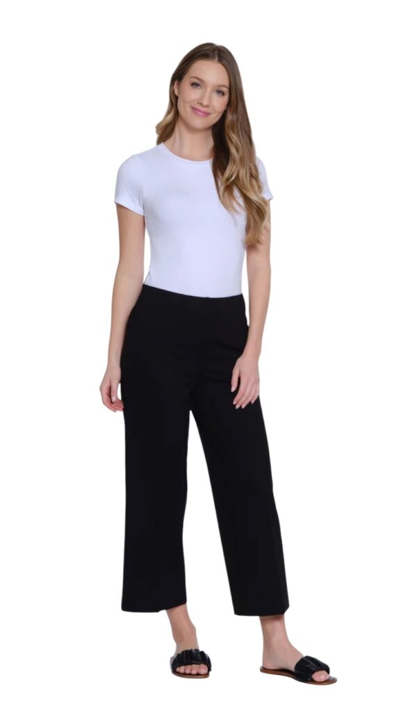 MULTIPLES ELASTIC NO WAIST WIDE LEG CROP - Image 9