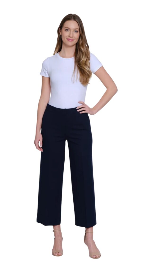 MULTIPLES ELASTIC NO WAIST WIDE LEG CROP - Image 6