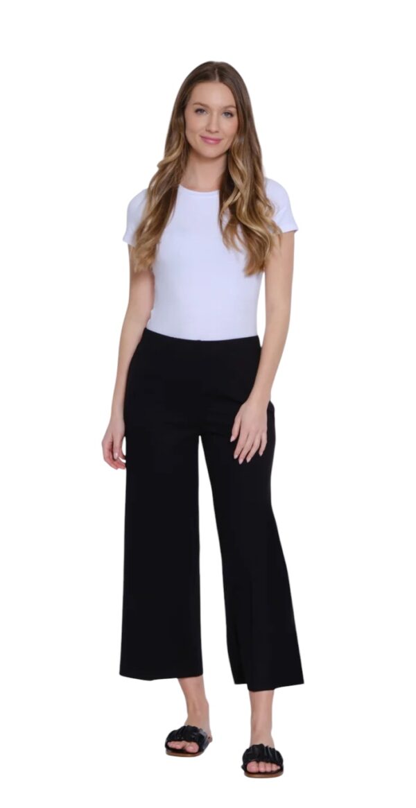 MULTIPLES ELASTIC NO WAIST WIDE LEG CROP - Image 8