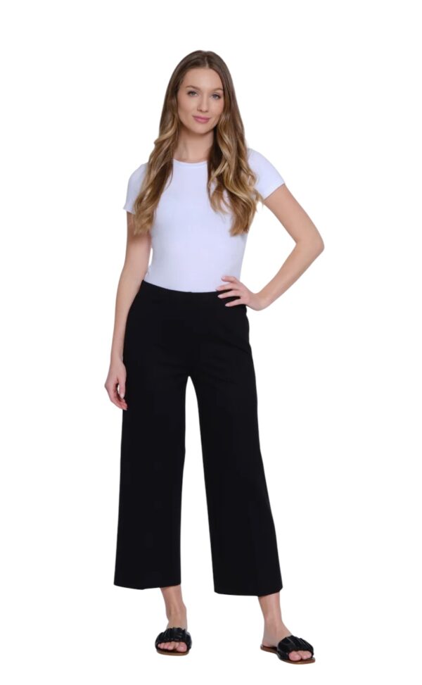 MULTIPLES ELASTIC NO WAIST WIDE LEG CROP - Image 6