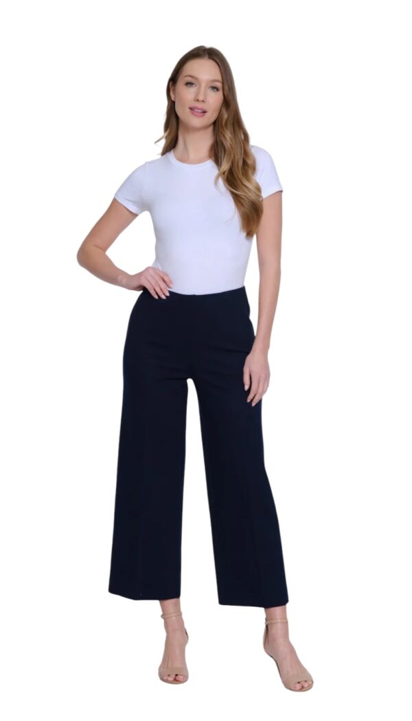 MULTIPLES ELASTIC NO WAIST WIDE LEG CROP - Image 3