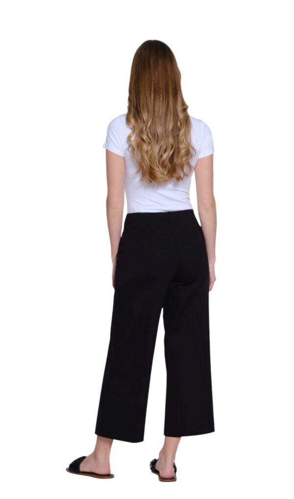 MULTIPLES ELASTIC NO WAIST WIDE LEG CROP - Image 5