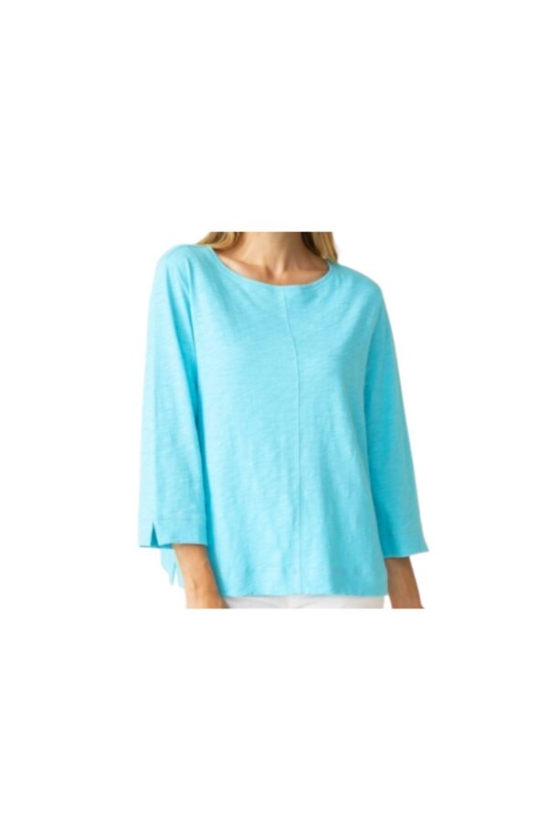 HABITAT COTTON PEBBLE BOATNECK TOP