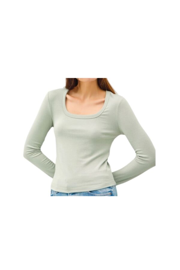 BE COOL SUPER SOFT LONG SLEEVE SCOOP NECK TEE