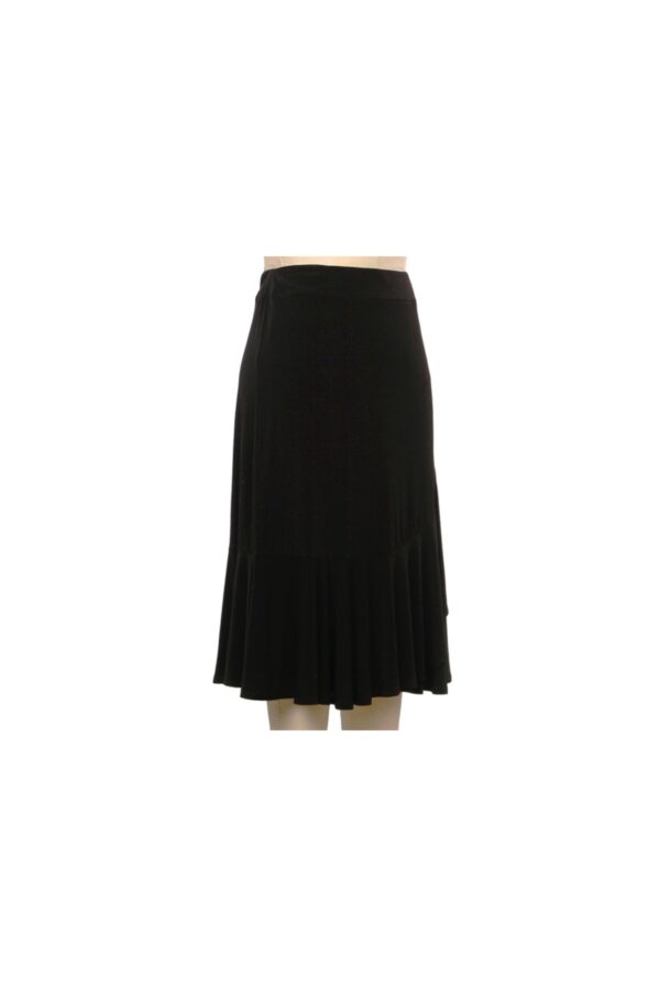 SOUTHERN LADY BLACK FLOUNCE HEM SKIRT