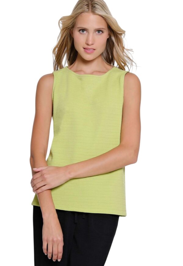 MULTIPLES KIWI TEXTURED KNIT TANK - Image 2