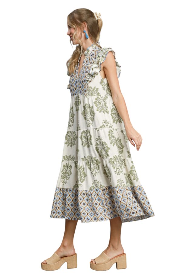 UMGEE MULTI PRINT MIDI DRESS - Image 5