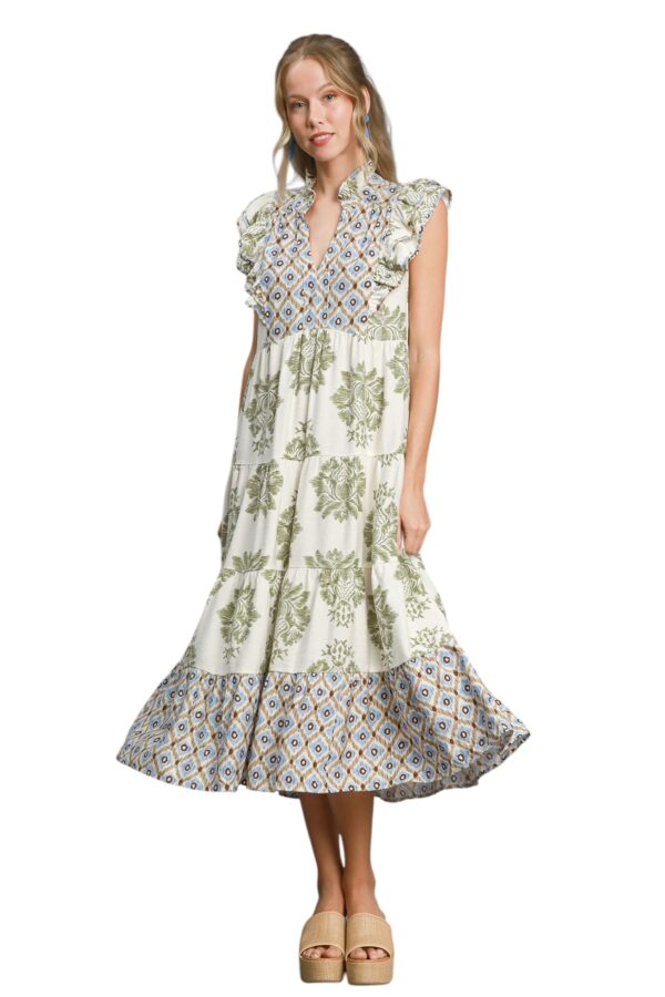 UMGEE MULTI PRINT MIDI DRESS - Image 4