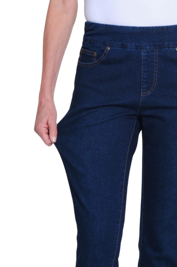 MULTIPLES SLIMSATION PULL ON DENIM FLARE - Image 6